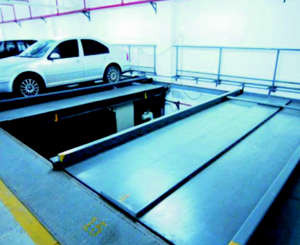 機械停車庫PSH2-D1負一正一地坑二層升降橫移機械車位